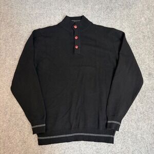 Cuseri Made in Italy Itailian Classy Quarter Button Up Sweater Adult‎ Large